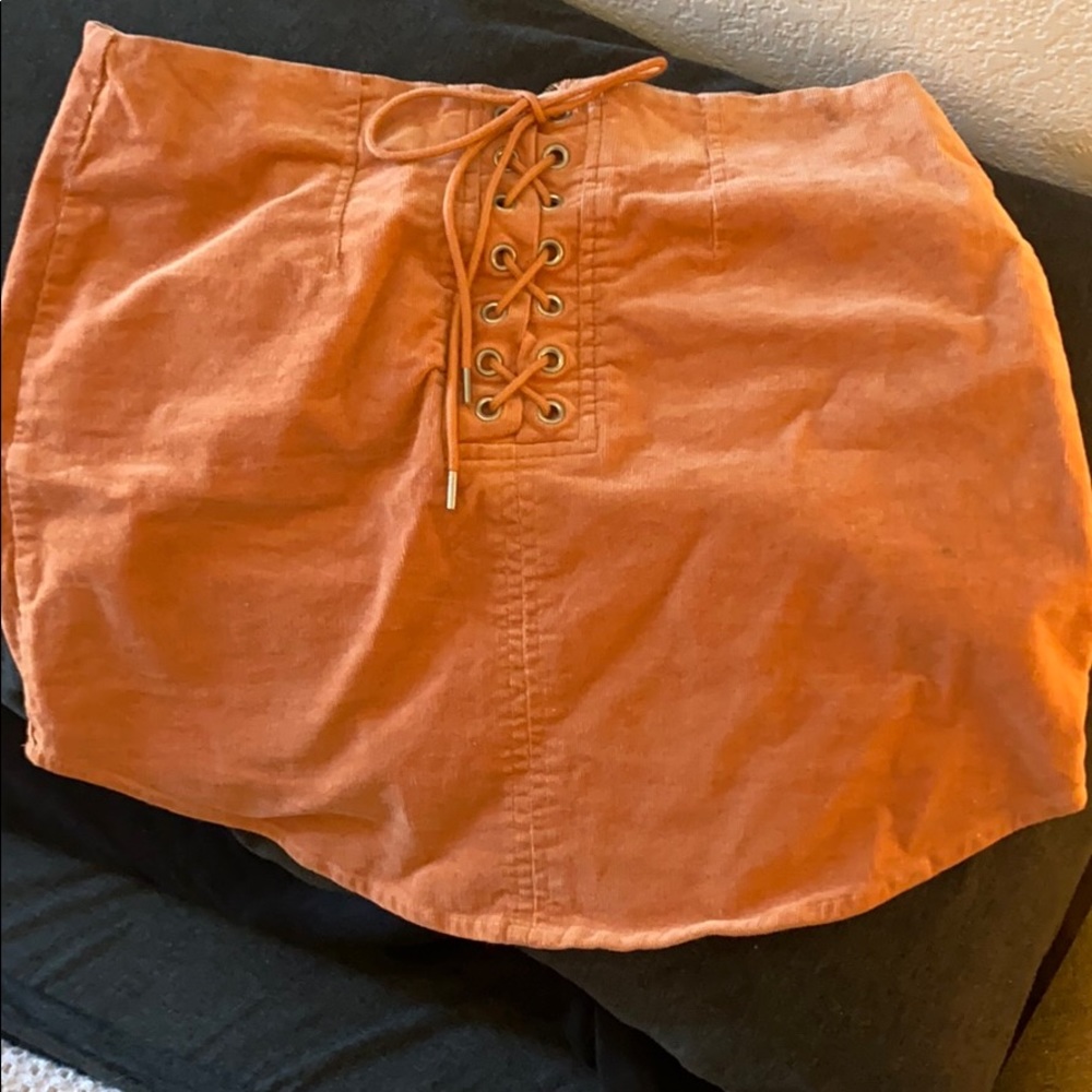 Orange forever 21 skirt